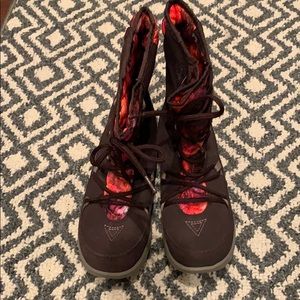 *sold Mercari North face snow winter boots brown 6